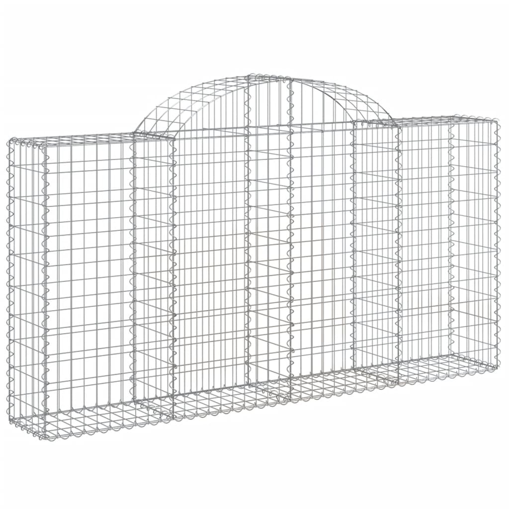 Lučne gabionske košare 14kom 200x30x100/120cm pocinčano željezo