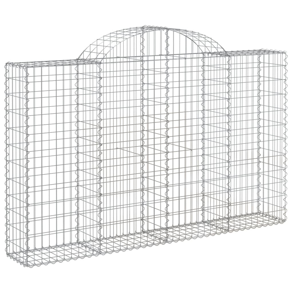 Lučne gabionske košare 6 kom 200x30x120/140cm pocinčano željezo