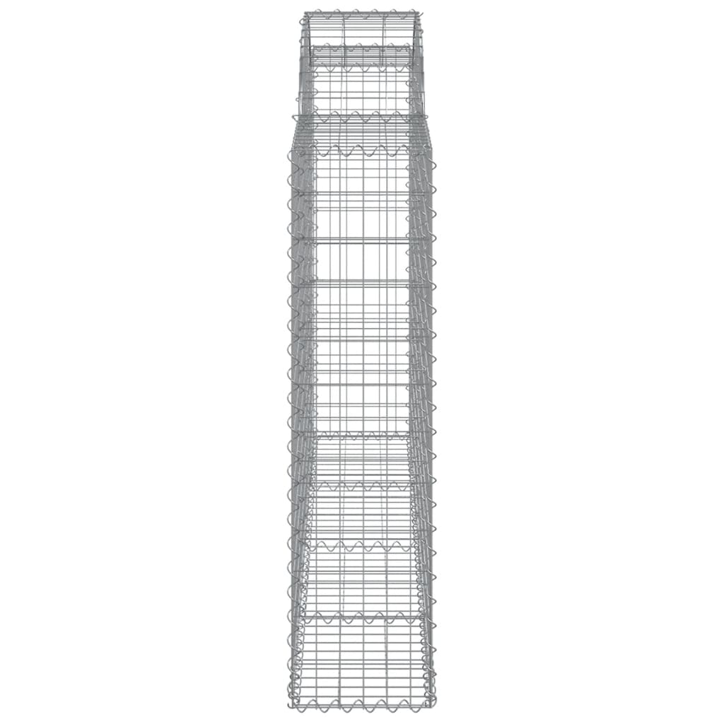 Lučne gabionske košare 8 kom 200x30x120/140cm pocinčano željezo