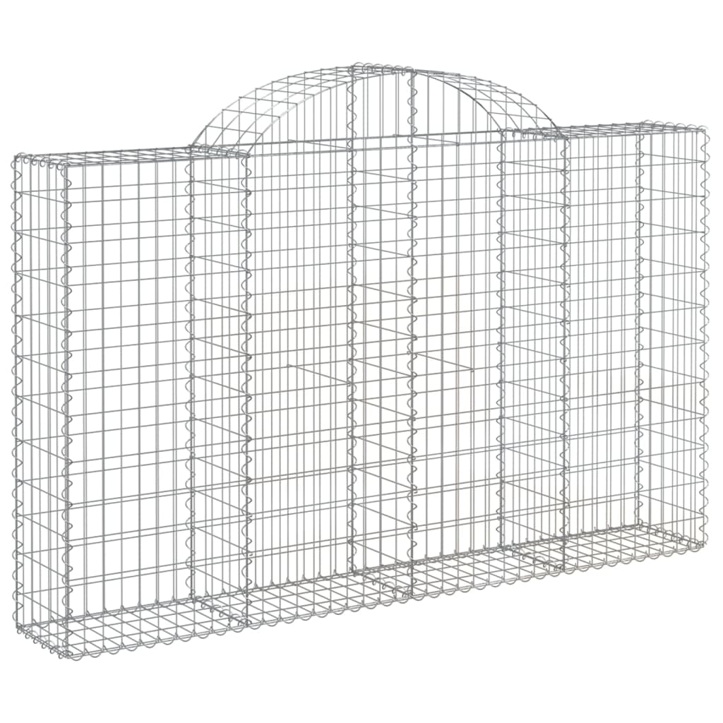 Lučne gabionske košare 10kom 200x30x120/140cm pocinčano željezo