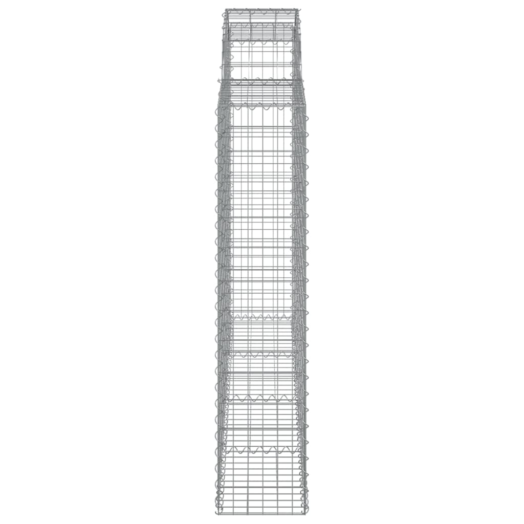 Lučne gabionske košare 10kom 200x30x140/160cm pocinčano željezo