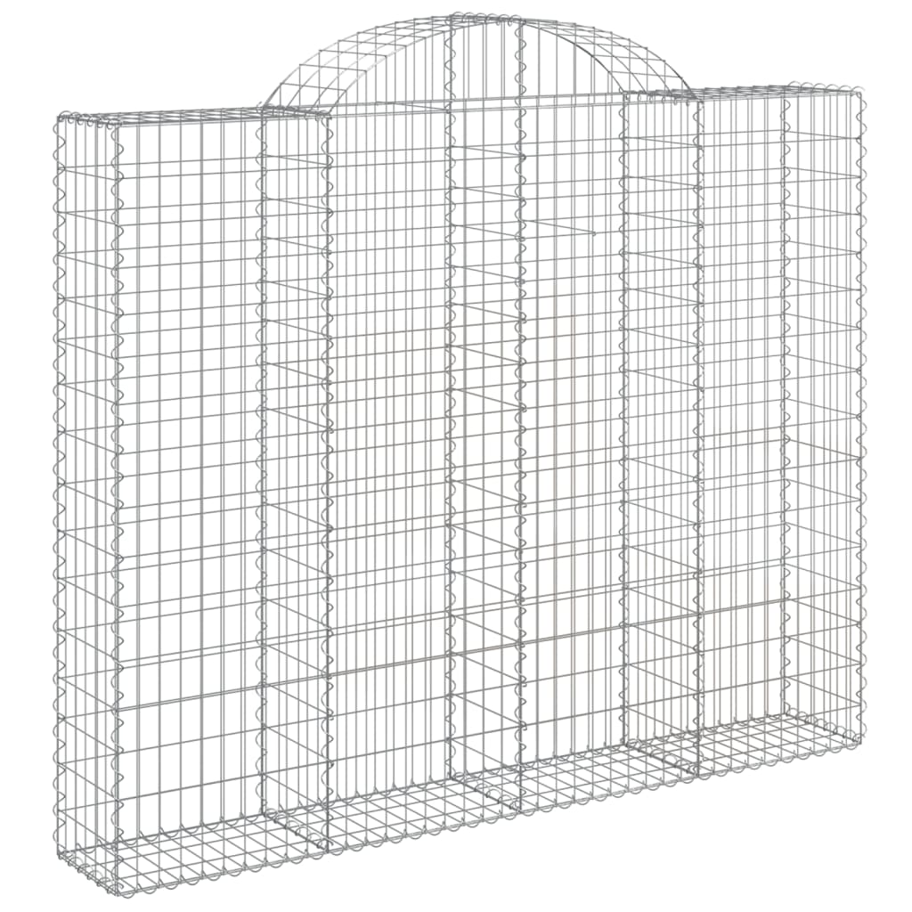 Lučne gabionske košare 5 kom 200x30x160/180cm pocinčano željezo