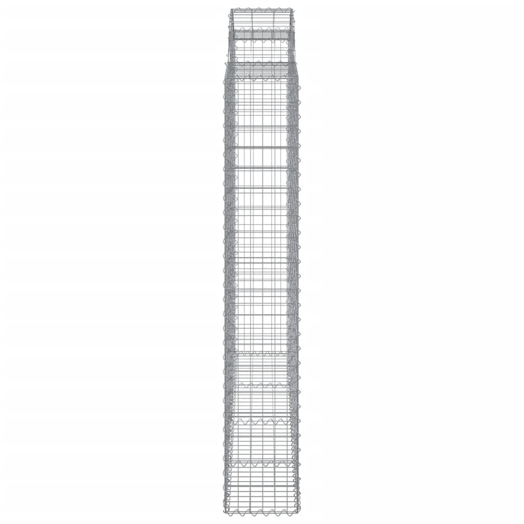 Lučne gabionske košare 2 kom 200x30x180/200cm pocinčano željezo