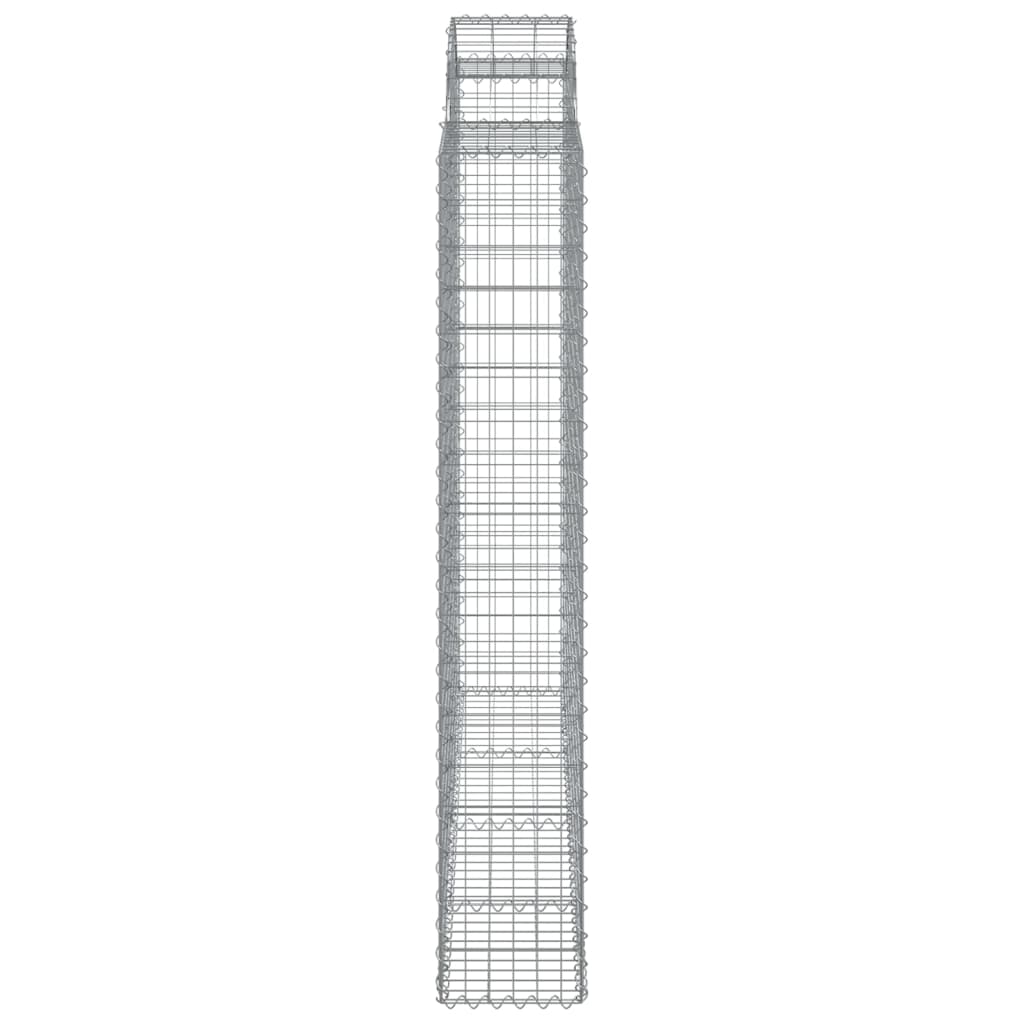 Lučne gabionske košare 4 kom 200x30x180/200cm pocinčano željezo