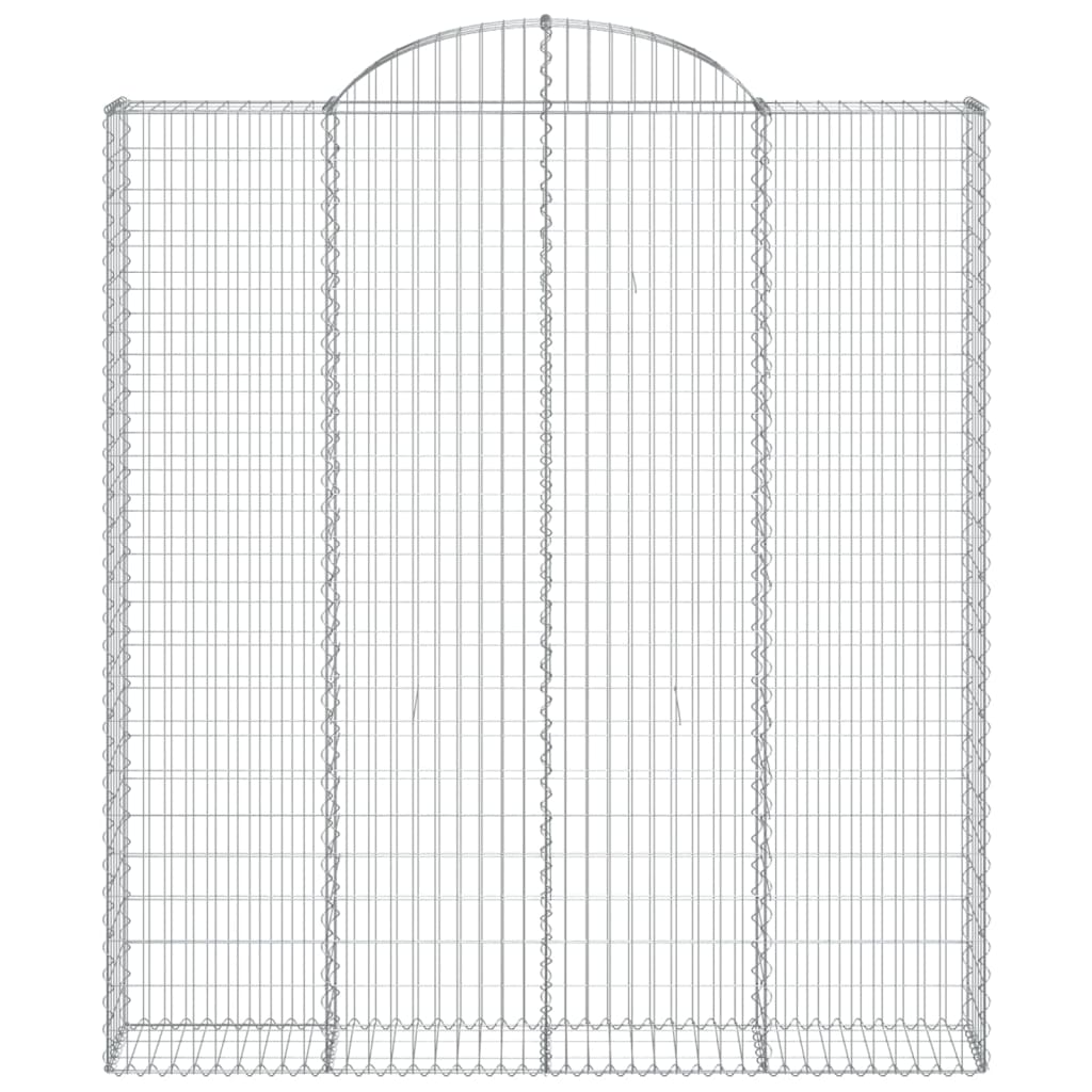 Lučne gabionske košare 7 kom 200x30x220/240cm pocinčano željezo