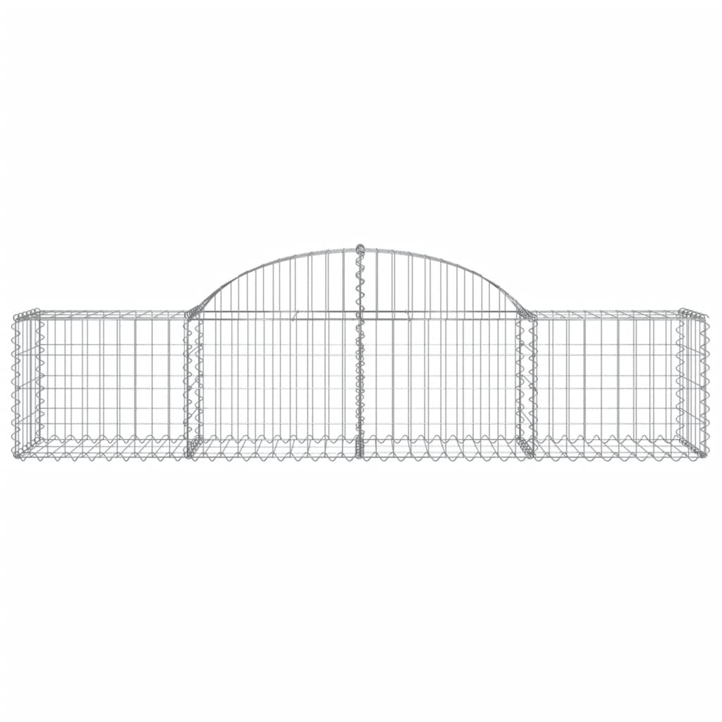 Lučne gabionske košare 7 kom 200x50x40/60 cm pocinčano željezo