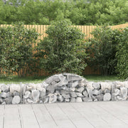 Lučne gabionske košare 8 kom 200x50x40/60 cm pocinčano željezo