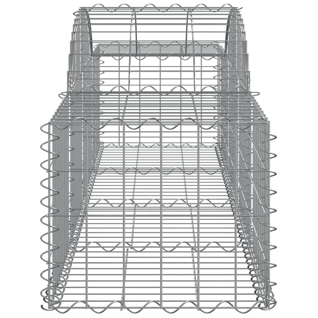 Lučne gabionske košare 9 kom 200x50x40/60 cm pocinčano željezo