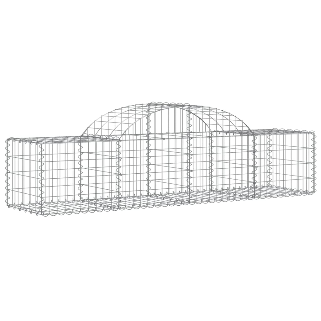 Lučne gabionske košare 10 kom 200x50x40/60 cm pocinčano željezo