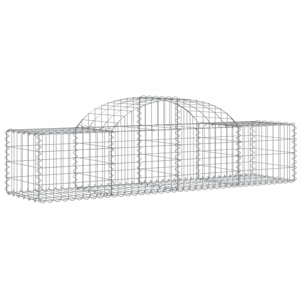 Lučne gabionske košare 12 kom 200x50x40/60 cm pocinčano željezo