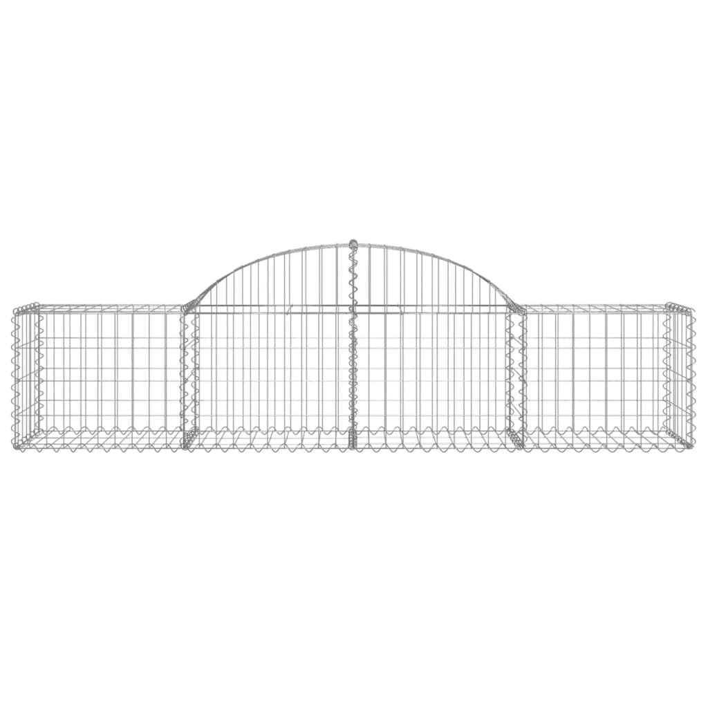 Lučne gabionske košare 20 kom 200x50x40/60 cm pocinčano željezo