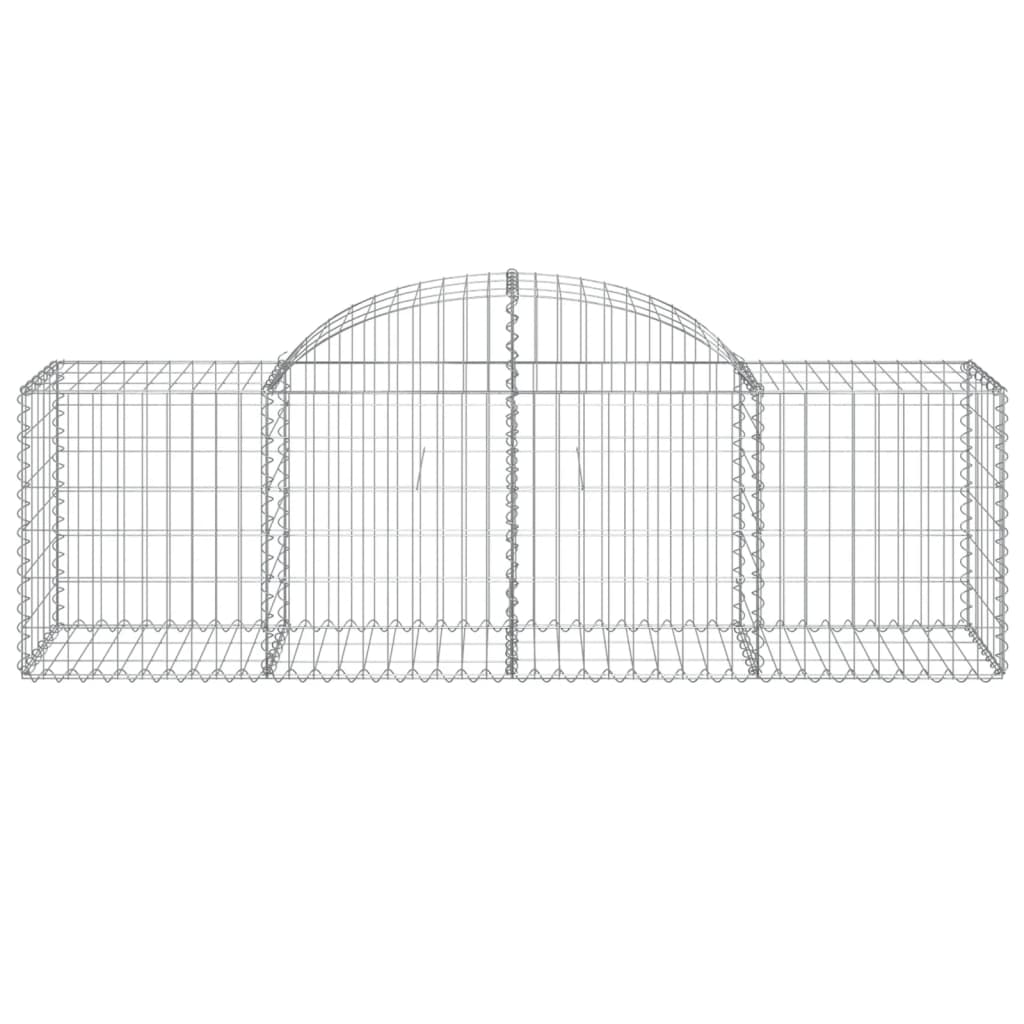Lučne gabionske košare 10 kom 200x50x60/80 cm pocinčano željezo