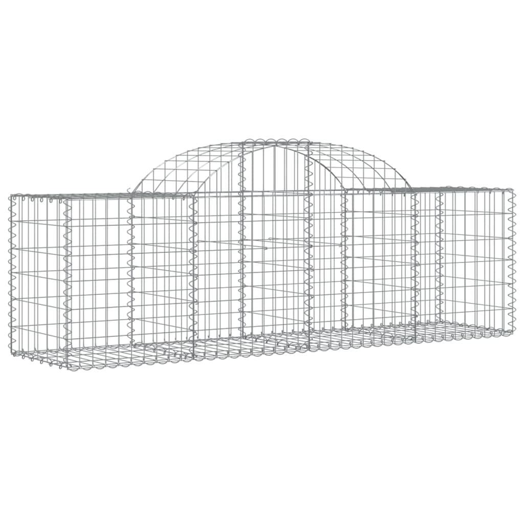 Lučne gabionske košare 18 kom 200x50x60/80 cm pocinčano željezo