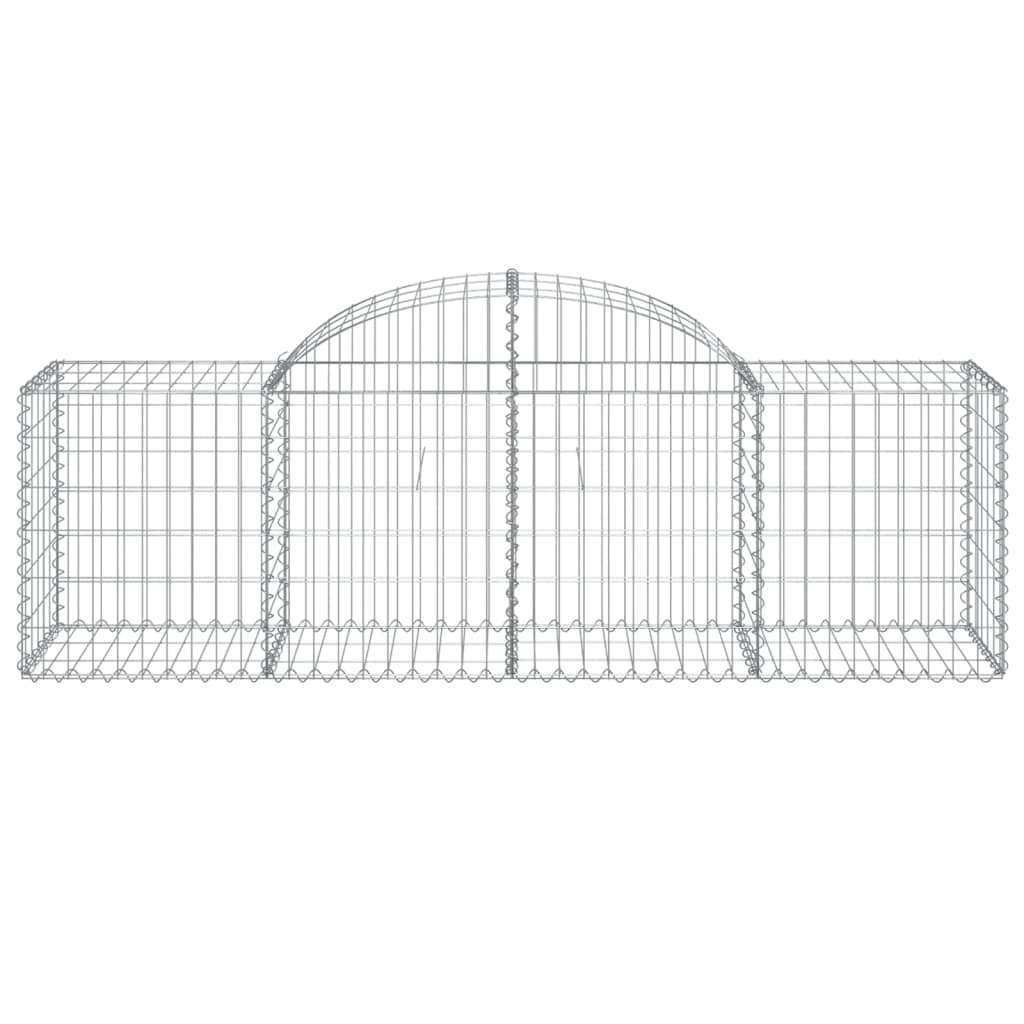 Lučne gabionske košare 25 kom 200x50x60/80 cm pocinčano željezo