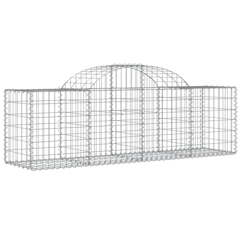 Lučne gabionske košare 50 kom 200x50x60/80 cm pocinčano željezo