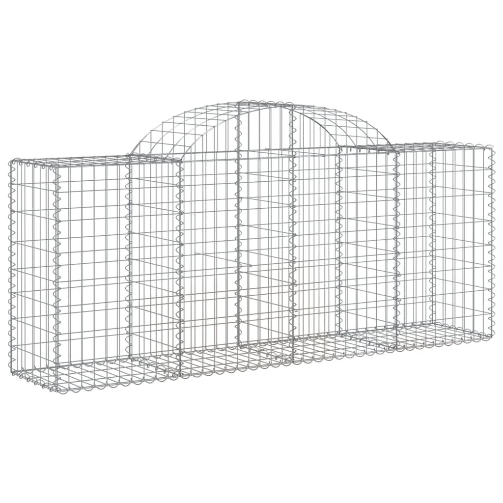 Lučne gabionske košare 6 kom 200x50x80/100 cm pocinčano željezo