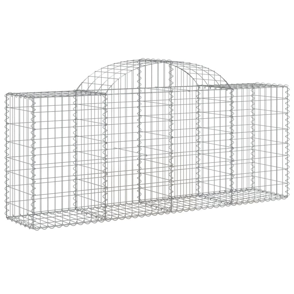 Lučne gabionske košare 11 kom 200x50x80/100cm pocinčano željezo