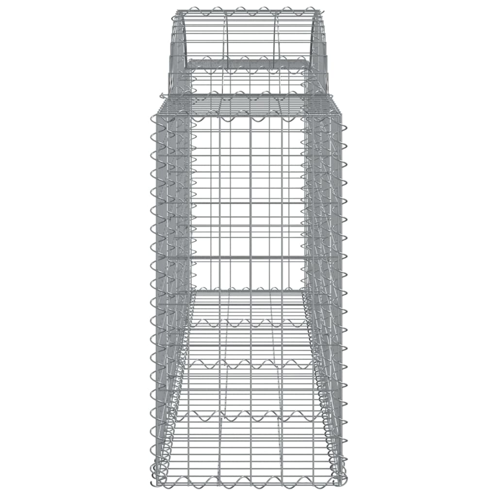 Lučne gabionske košare 18 kom 200x50x80/100cm pocinčano željezo