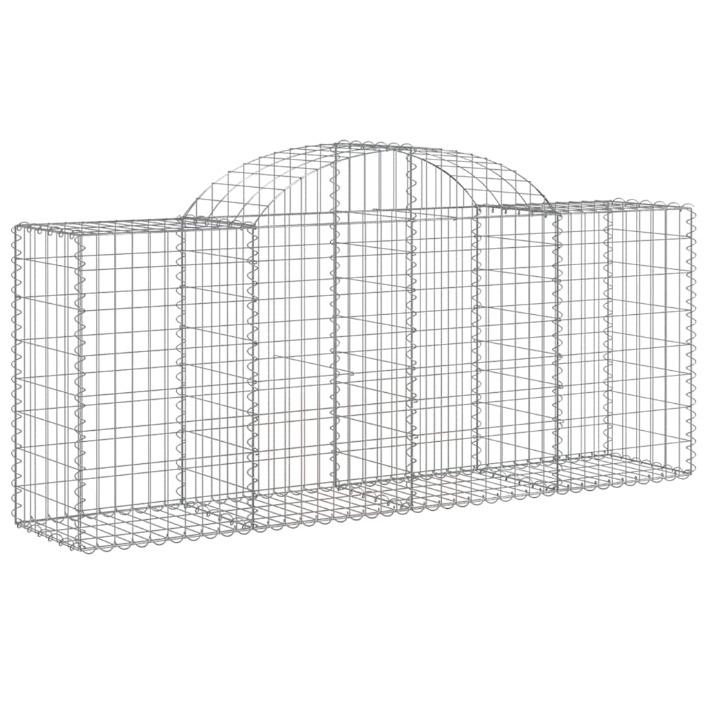 Lučne gabionske košare 25 kom 200x50x80/100cm pocinčano željezo