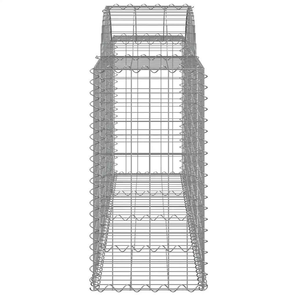 Lučne gabionske košare 25 kom 200x50x80/100cm pocinčano željezo