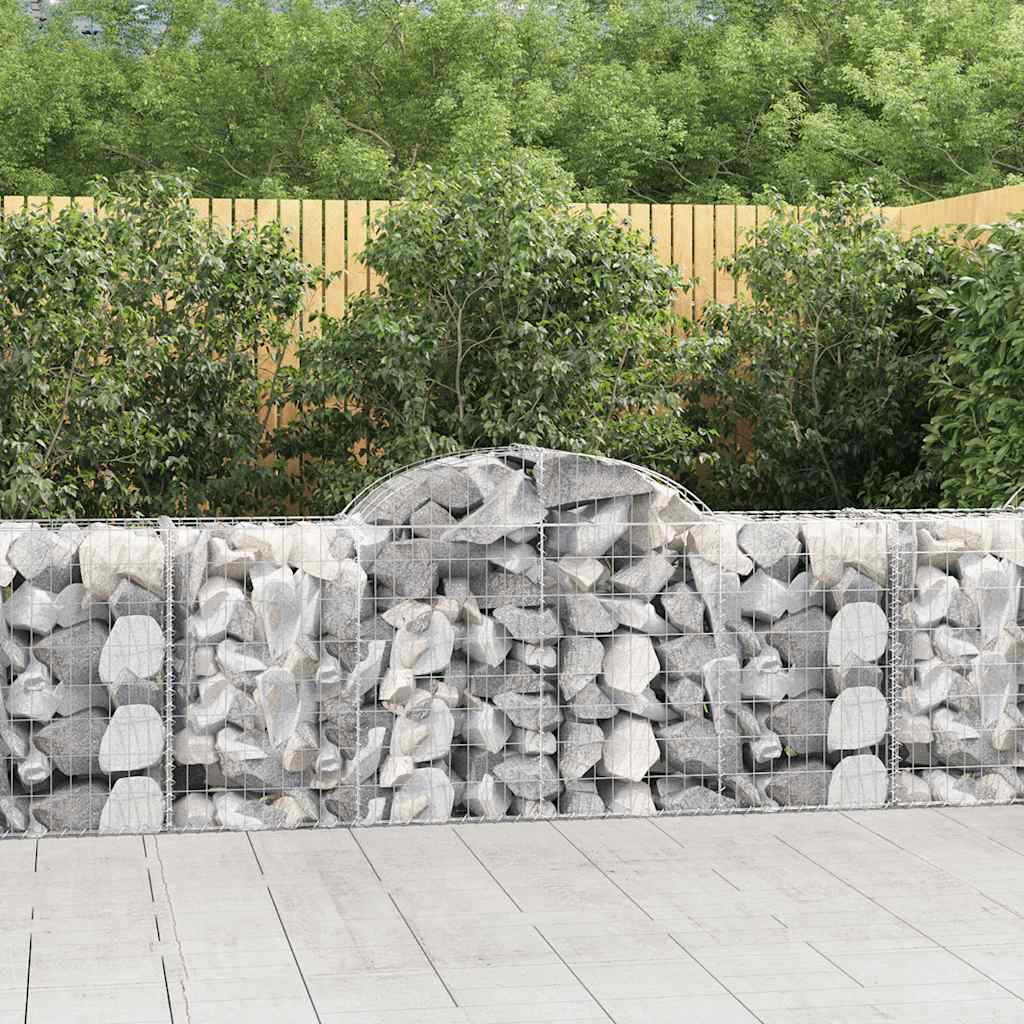 Lučne gabionske košare 25 kom 200x50x80/100cm pocinčano željezo