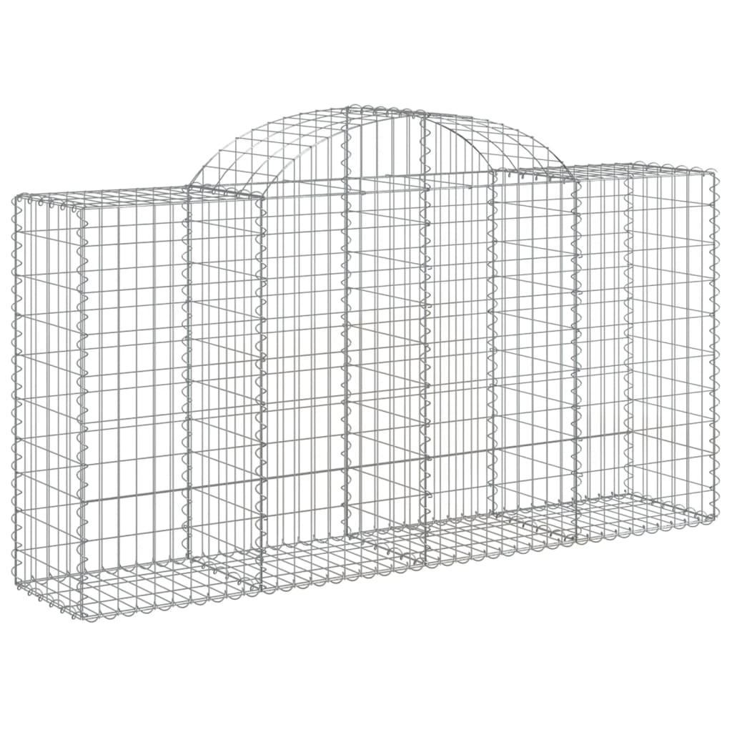 Lučne gabionske košare 14kom 200x50x100/120cm pocinčano željezo