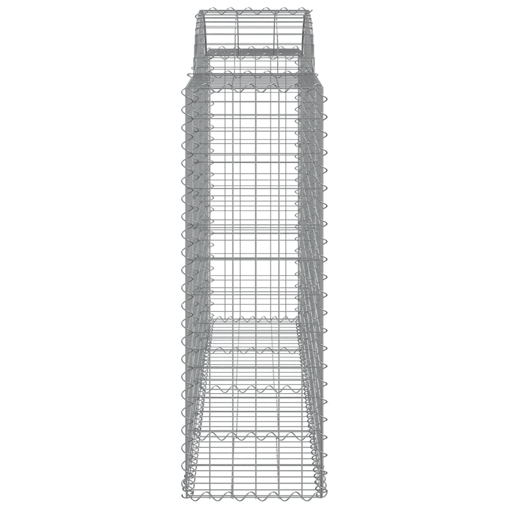 Lučne gabionske košare 2 kom 200x50x120/140cm pocinčano željezo