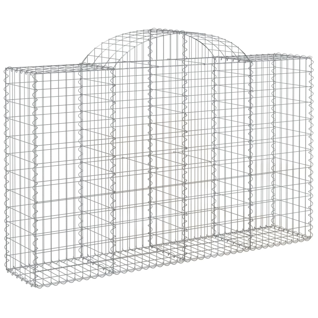 Lučne gabionske košare 7 kom 200x50x120/140cm pocinčano željezo