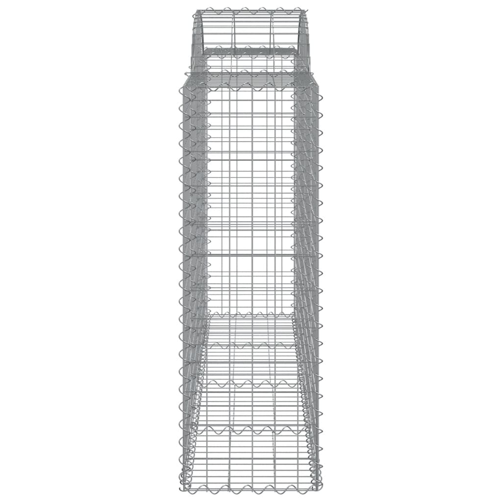 Lučne gabionske košare 9 kom 200x50x120/140cm pocinčano željezo