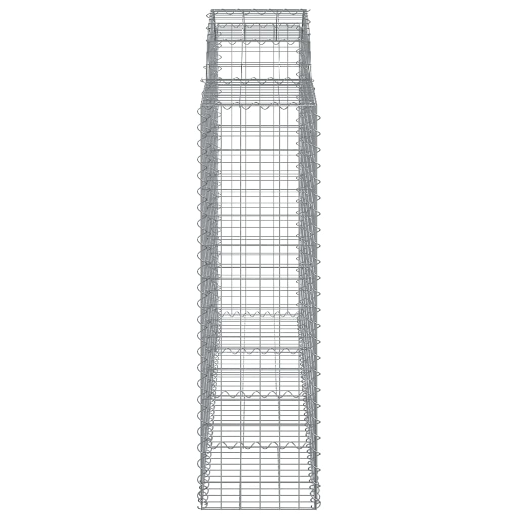 Lučne gabionske košare 4 kom 200x50x140/160cm pocinčano željezo