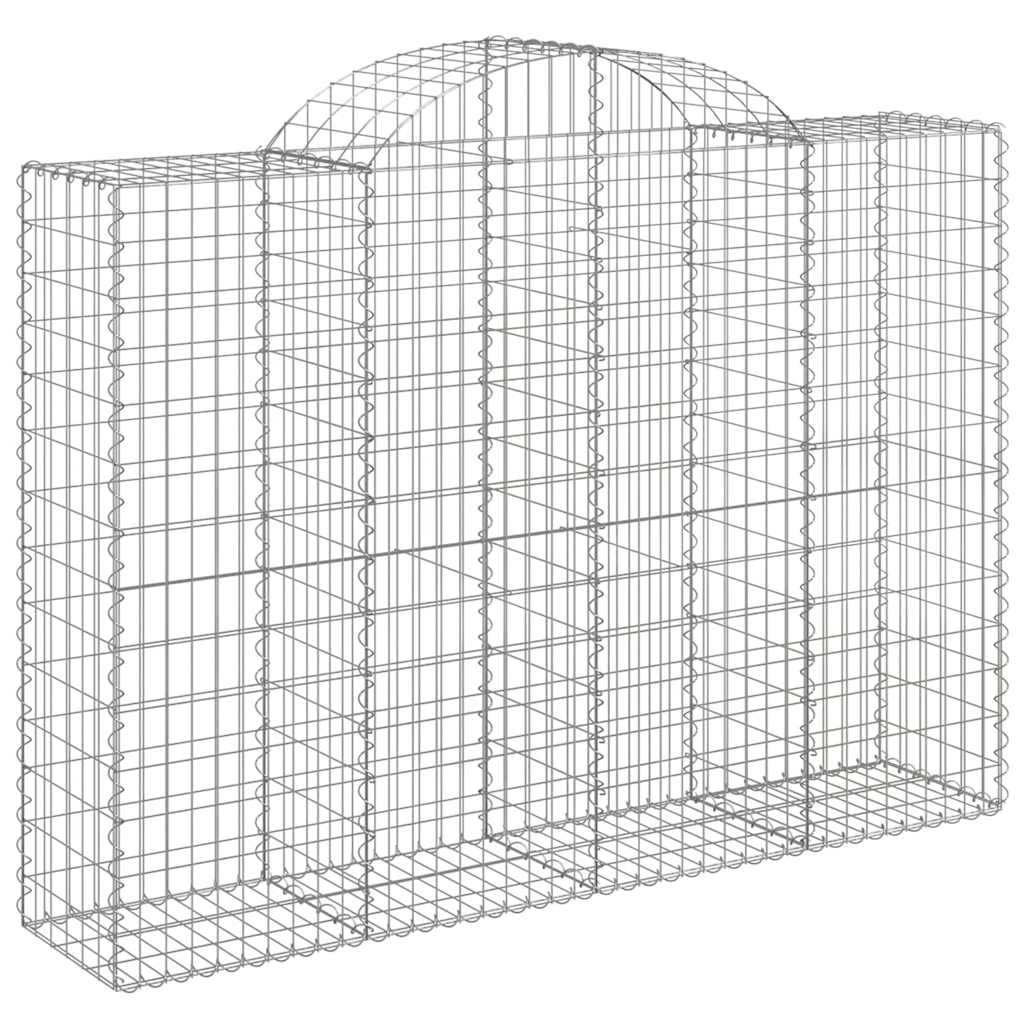 Lučne gabionske košare 5 kom 200x50x140/160cm pocinčano željezo