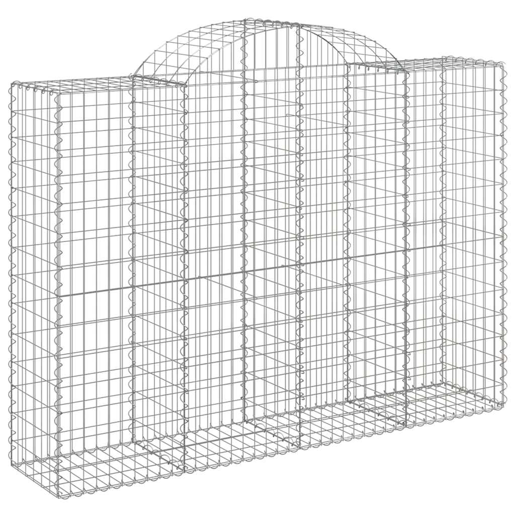 Lučne gabionske košare 10kom 200x50x140/160cm pocinčano željezo