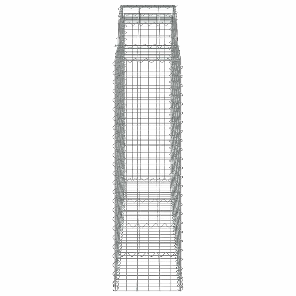 Lučne gabionske košare 10kom 200x50x140/160cm pocinčano željezo