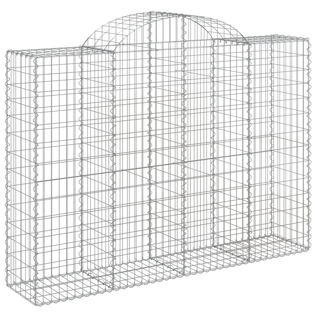 Lučne gabionske košare 12kom 200x50x140/160cm pocinčano željezo