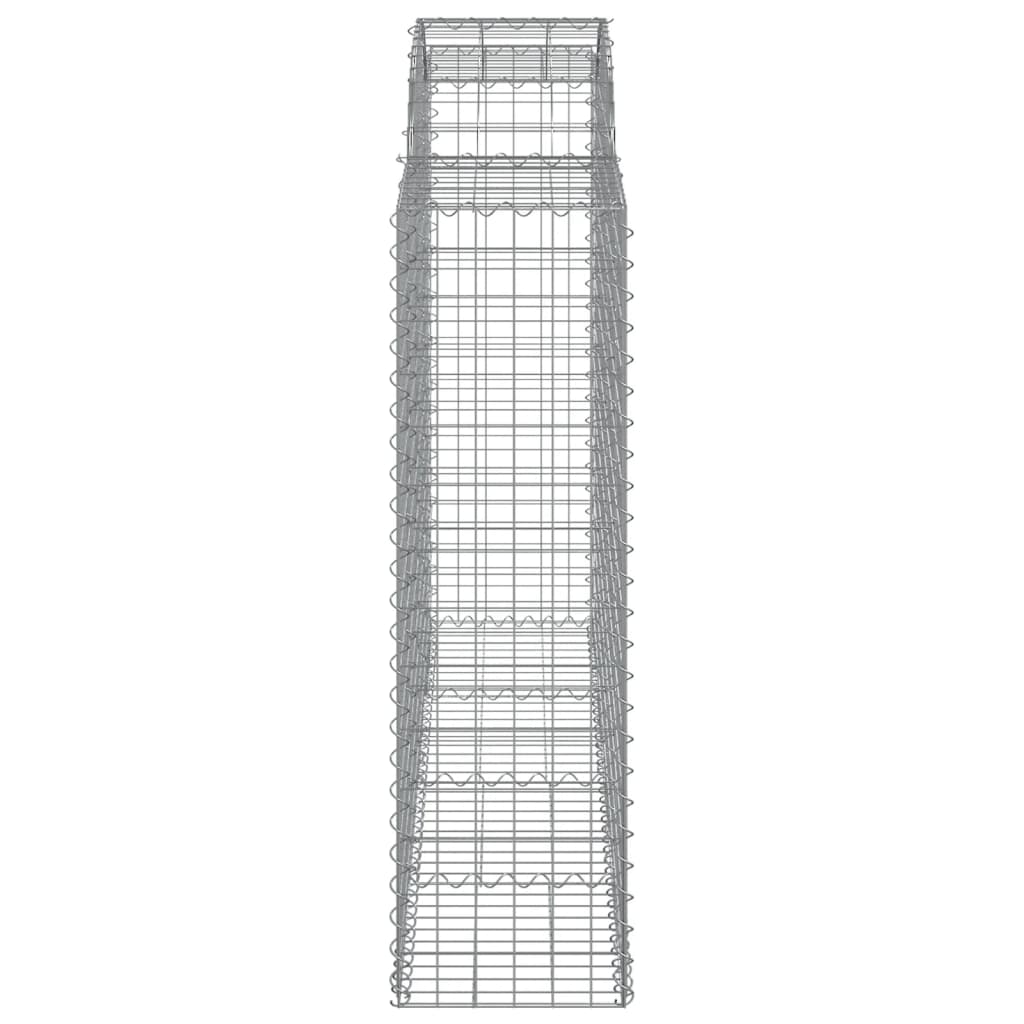 Lučne gabionske košare 13kom 200x50x140/160cm pocinčano željezo