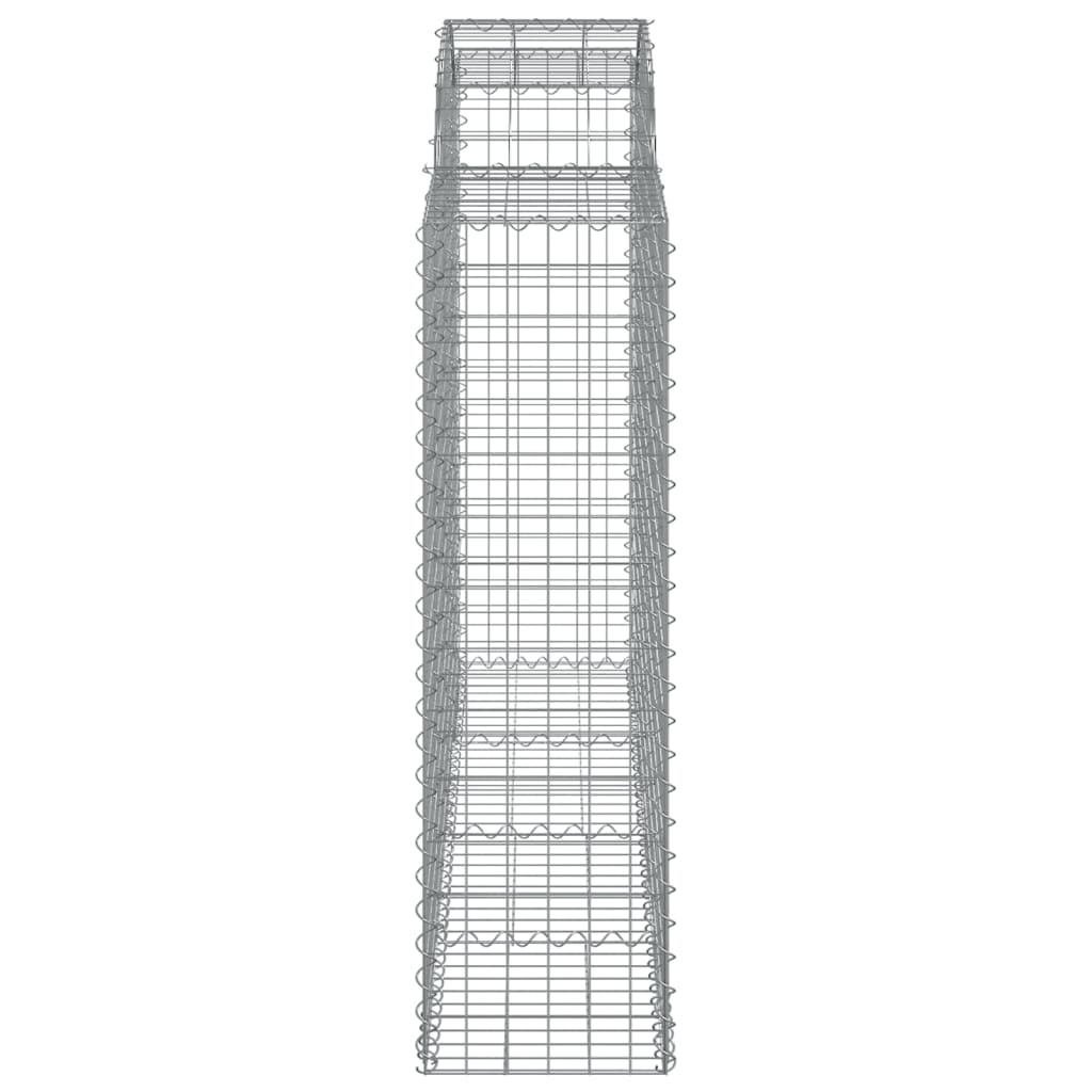 Lučne gabionske košare 18kom 200x50x140/160cm pocinčano željezo