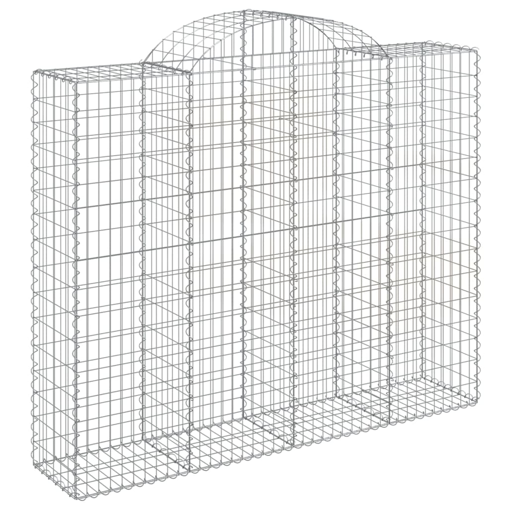 Lučne gabionske košare 12kom 200x50x160/180cm pocinčano željezo