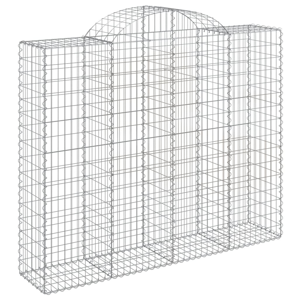 Lučne gabionske košare 14kom 200x50x160/180cm pocinčano željezo