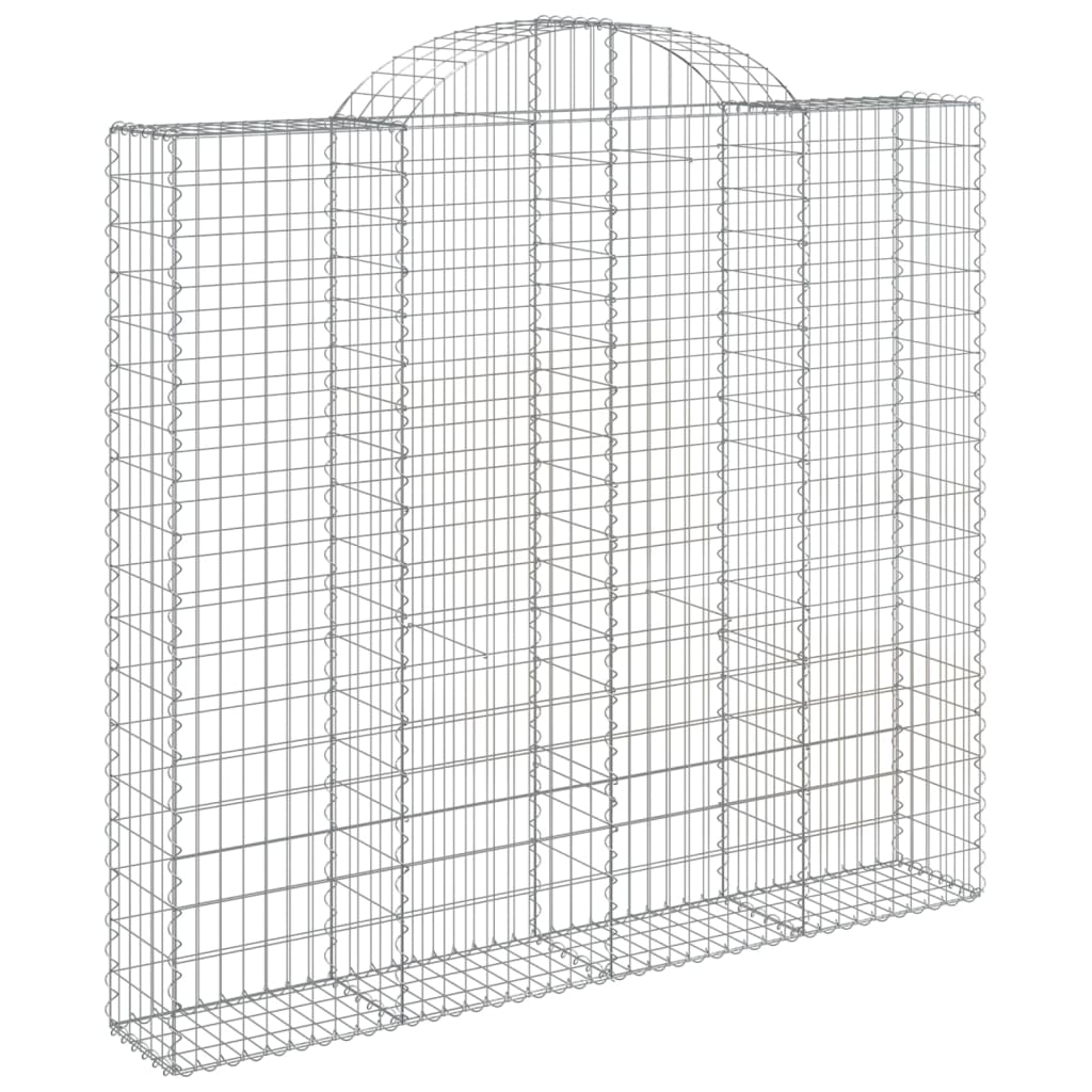 Lučne gabionske košare 2 kom 200x50x180/200cm pocinčano željezo