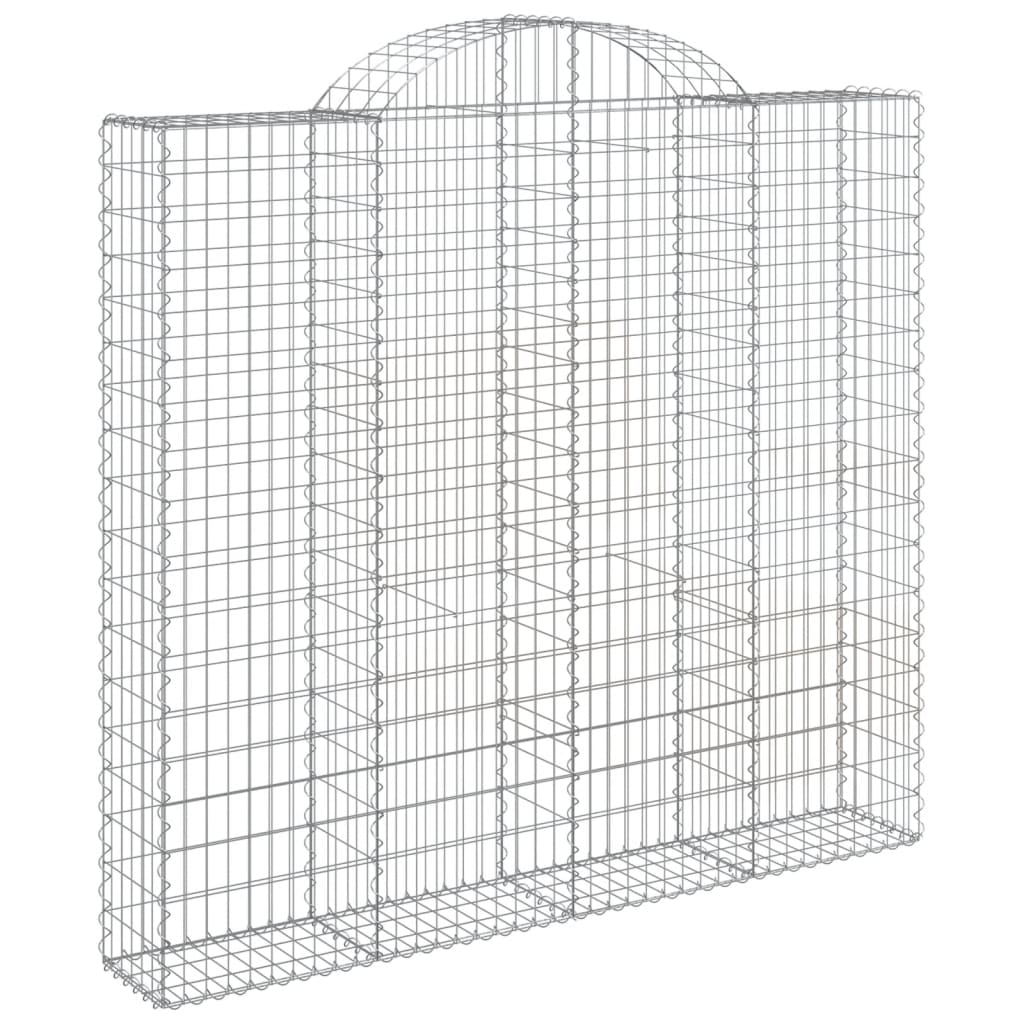 Lučne gabionske košare 7 kom 200x50x180/200cm pocinčano željezo