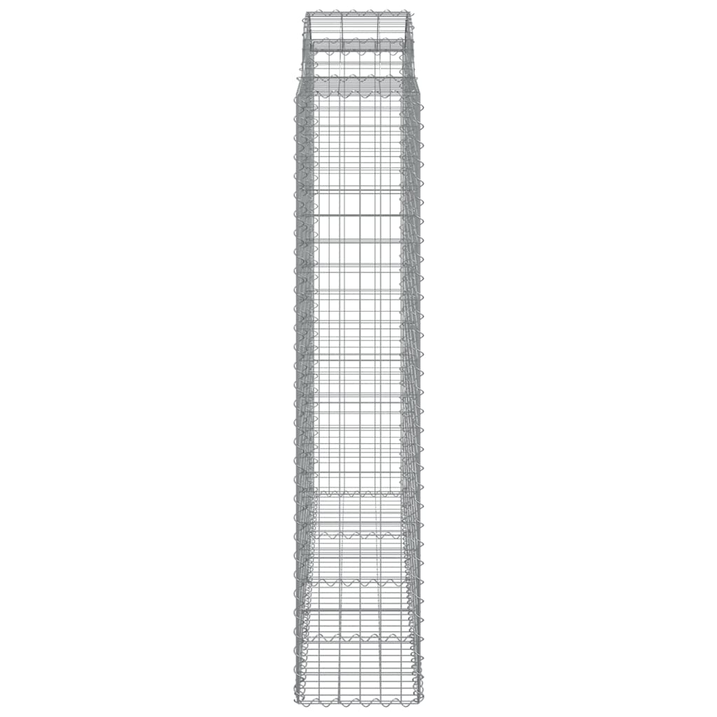 Lučne gabionske košare 2 kom 200x50x200/220cm pocinčano željezo