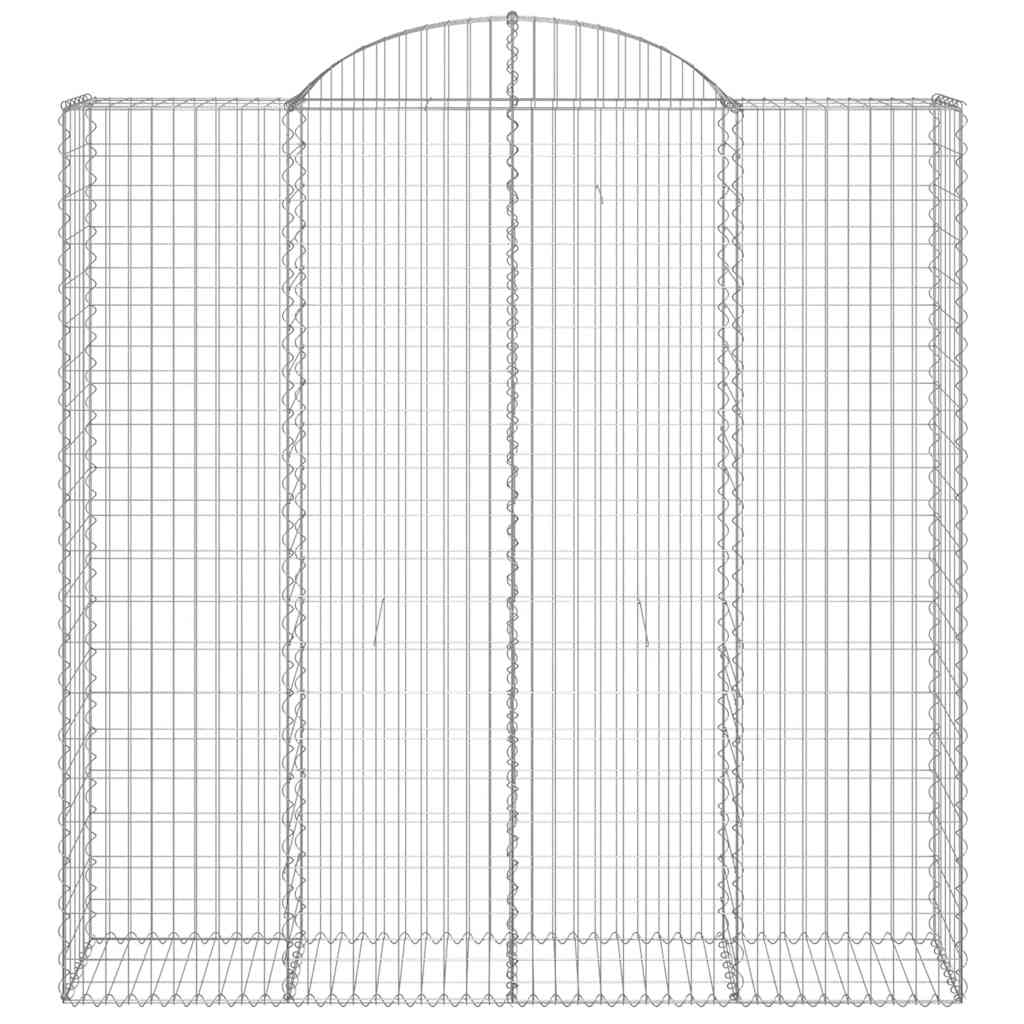 Lučne gabionske košare 7 kom 200x50x200/220cm pocinčano željezo