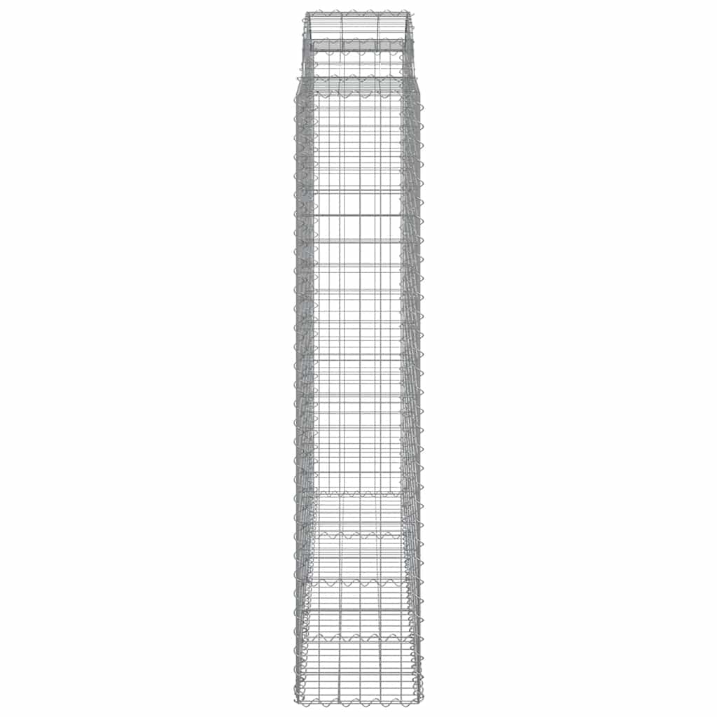 Lučne gabionske košare 9 kom 200x50x200/220cm pocinčano željezo