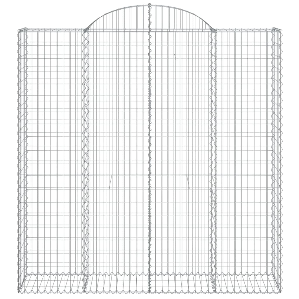 Lučne gabionske košare 12kom 200x50x200/220cm pocinčano željezo