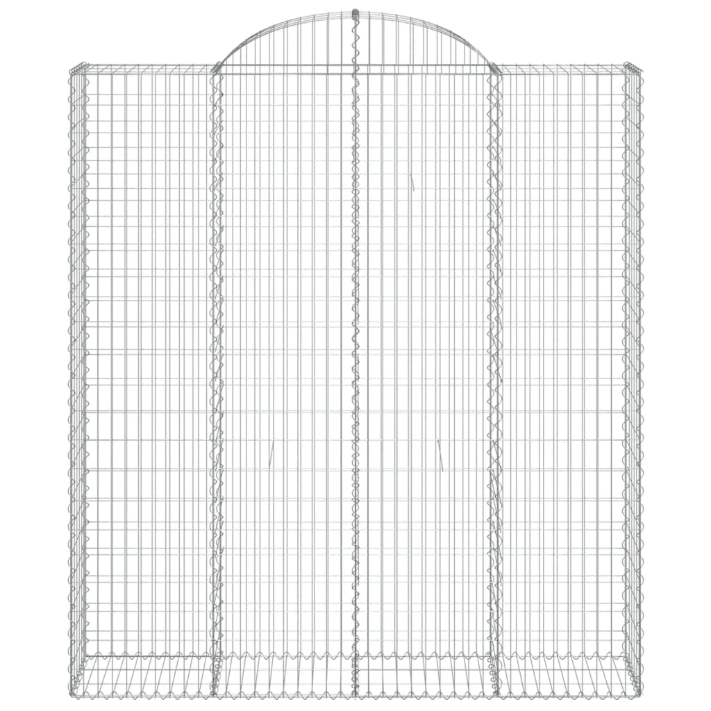 Lučne gabionske košare 3 kom 200x50x220/240cm pocinčano željezo