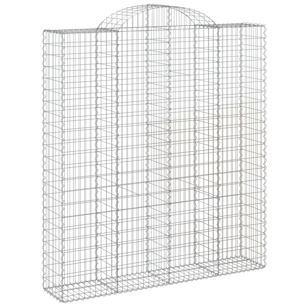 Lučne gabionske košare 5 kom 200x50x220/240cm pocinčano željezo
