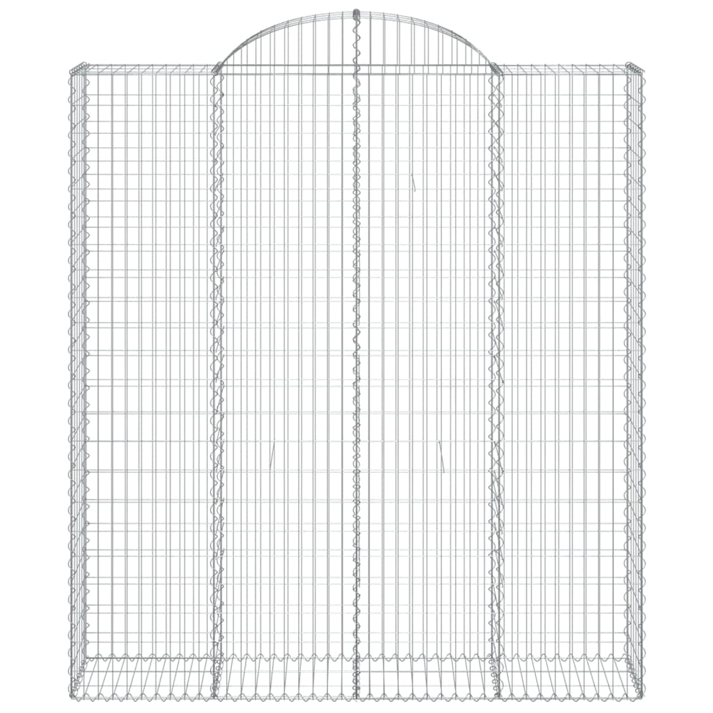 Lučne gabionske košare 5 kom 200x50x220/240cm pocinčano željezo