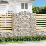 Lučne gabionske košare 5 kom 200x50x220/240cm pocinčano željezo