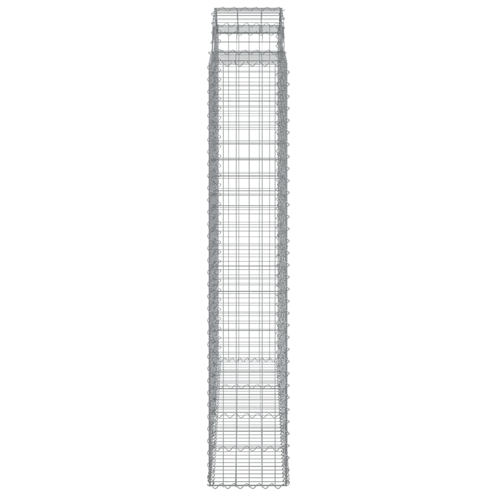 Lučne gabionske košare 6 kom 200x50x220/240cm pocinčano željezo