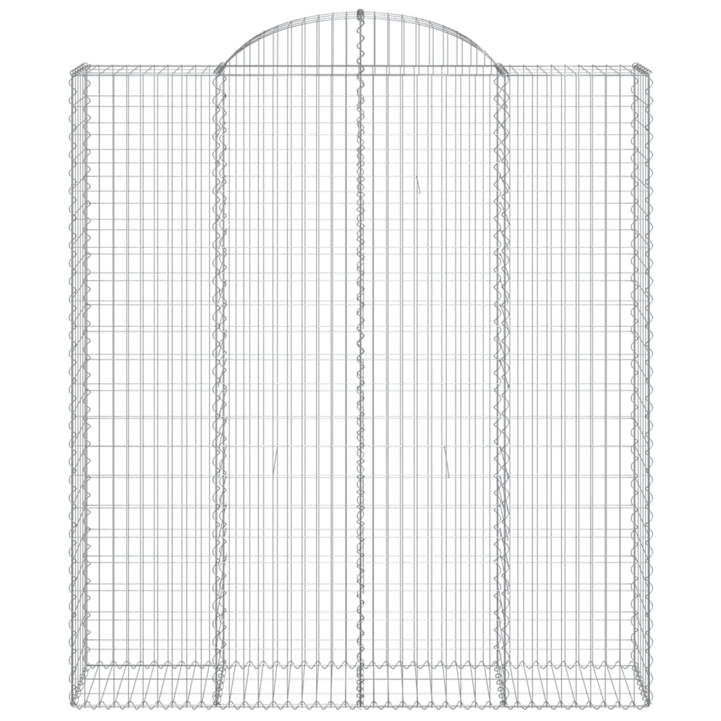 Lučne gabionske košare 7 kom 200x50x220/240cm pocinčano željezo